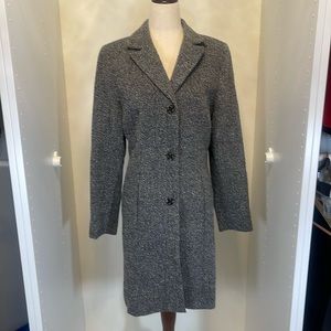 NWOT Bebe Tweed Long Pea Coat Size 6